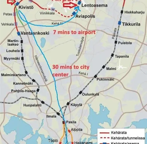 Next To Train Station, 7 Mins By Train To Airport Вантаа